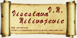 Višeslava Milivojević vizit kartica